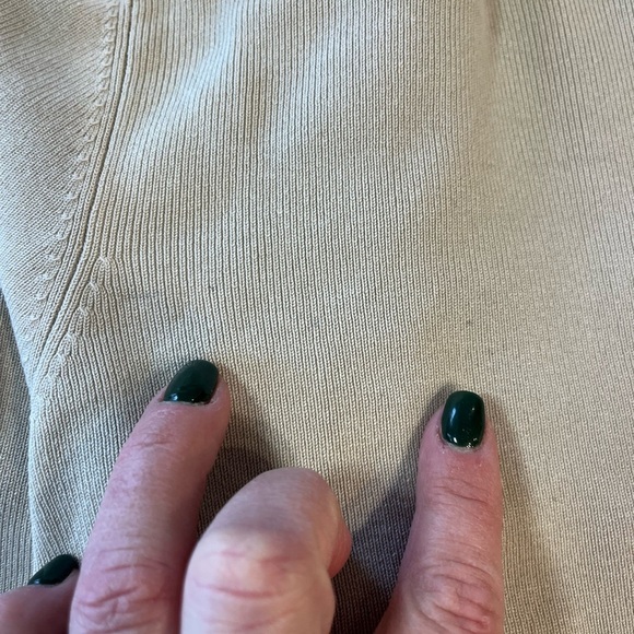 Chicos tan turtleneck sweater size 3 or XL silk blend - Picture 6 of 6